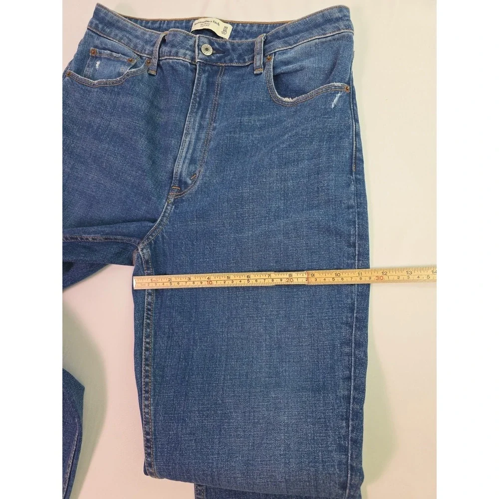 Abercrombie & Fitch Women's Jeans Size 30 Blue The Skinny High Rise Curve Denim